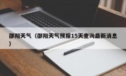 邵阳天气（邵阳天气预报15天查询最新消息）